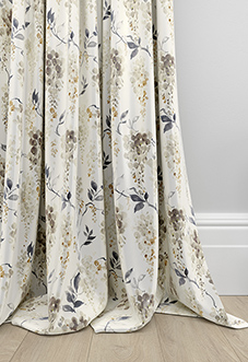 Wisteria Silk, Grey - Made to Measure Curtains